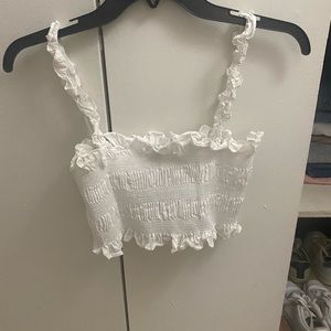 White crop top